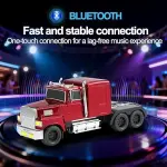 WS-570 Retro Truck Bluetooth Speaker with LED Lights, FM, USB, TF Card, TWS Stereo, Handsfree Call – Portable Wireless Speaker