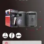 KTS-2048 + 8 Inch + Bluetooth Karaoke Speaker + RGB LED Party Light + Best Price in Pakistan