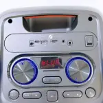 KTS-1912 Bluetooth Speaker Dual 8 Inch 60W with 2 Wireless Mics & Remote RGB LED | Portable Karaoke Party Speaker USB TF AUX TWS RGB LED speaker, outdoor sound system.
