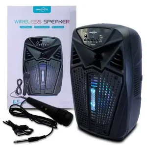 Sixonic GTS-2046 Greatnice Portable Bluetooth Speaker - 6.5 Inch Big Sound Driver - Wired Microphone Included