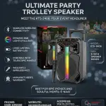 KTS-2406 8 Inch Bluetooth Karaoke Speaker with Microphone – Portable Rechargeable Party Speaker – Best Price in Pakistan