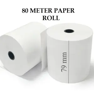 Printer Machine Roll 79 80mm 3inch core size 17mm 48GsmThermal Paper POS 80Meter 6pc