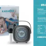 GTS-2008 4 Inch Bluetooth Karaoke Speaker with Voice Changer Mic & Type-C Fast Charging – Best Price in Pakistan