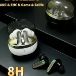 IKOSON IK127 Wireless Earbuds with ANC & ENC | Deep Bass | 8 Hours Playback | Touch Control | Bluetooth In-Ear Headphones Gaming / Calls / Sports Use.