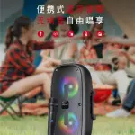 KTS-2388 Portable Bluetooth Speaker Double 6.5 Inch | Wireless Outdoor Speaker | 10-30W Power | Rechargeable Battery 1000-2000mAh | Loud Bass Party Speaker