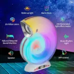 L-39 Wireless Cone Shell Speaker & Smart RGB Mood Lamp - Loud Stereo Sound with Bass Technology