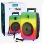 GTS-1802 8 Inch Bluetooth Flame Speaker with RGB Flame Light – Supports Karaoke Mic & FM Radio – Best Price in Pakistan