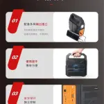 KTS-2299 Ultra-Portable Wireless Bluetooth Speaker - Colorful RGB LED Light - High-Bass Clear Sound - 1200mAh Rechargeable Battery - Durable Carrying Strap