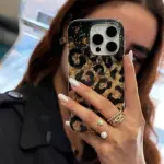 Golden Glitter Cheetah Case