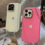 Round Luxury Apple Logo Silicone Case! 💗