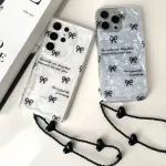 New Black Bow Case with Charm